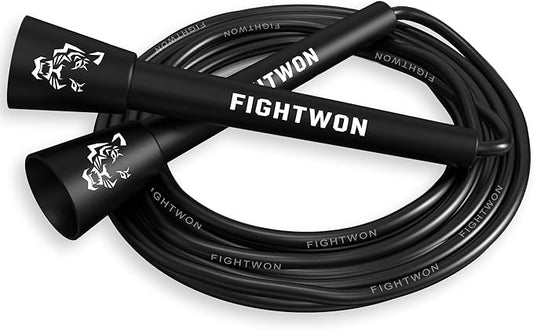 5mm PVC Jump Rope for Fitness | Adjustable Indoor/Outdoor Skipping Rope with Unbreakable Handles | Ultra-Strong PVC & White Grips