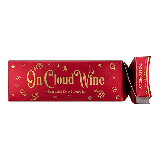 TONYMOLY On Cloud Wine Red Wine Skincare Set – Sheet Masks, Wash-Off Mini Mask & Holiday Hand Cream for Hydrating, Nourishing & Radiant Skin