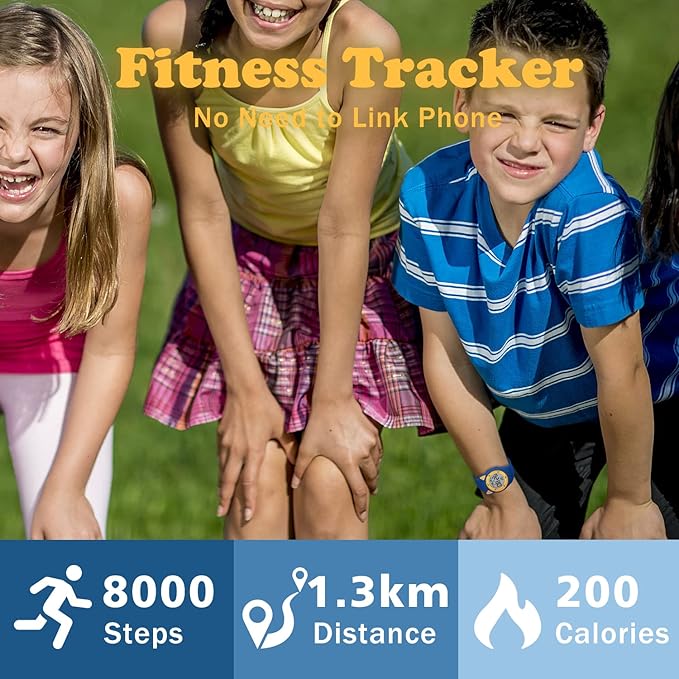 Kids Watches for Girls Boys Digital Sport Watch with Step Counter Pedometer Vibration Alarm Clock, No App Waterproof Fitness Tracker Kids Watch Boys Girls Teens Students Ages 5-16