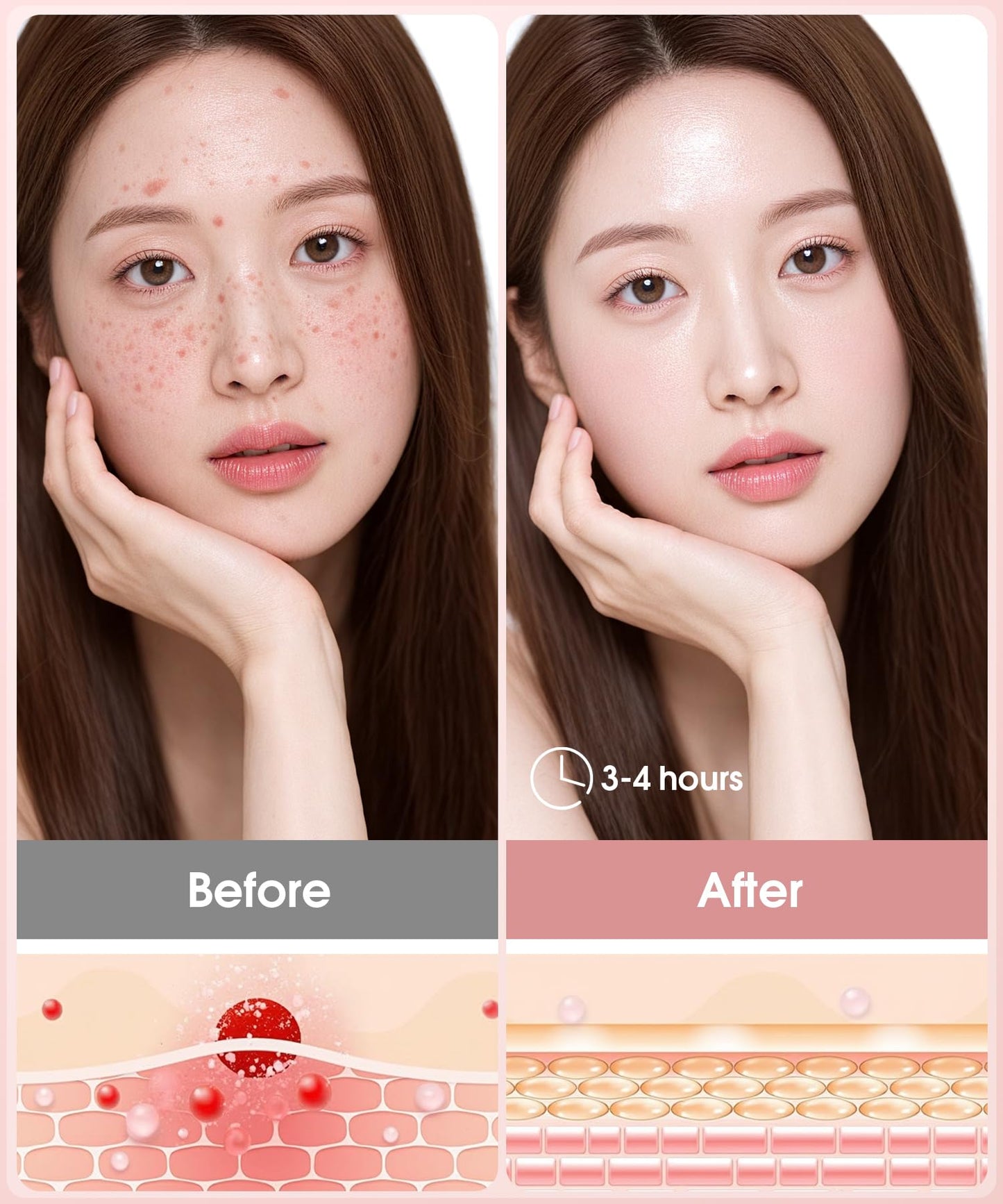 Aehocp Bio-Collagen Face Mask - Korean Skincare, Women's Facial Treatments & Masks, Deep Hydrating Overnight Mask, Firming & Moisturizing (10-Pack)