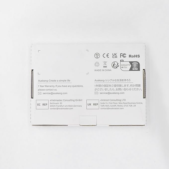 Auskang Portable Charger for iPhone with Built in Lightning Cable- 5000mAh Slim Power Bank Compatible with iPhone 14/13/12/11/X/8/7 Series (Not for iPhone 15 Series)- Thin Battery Pack for Travel