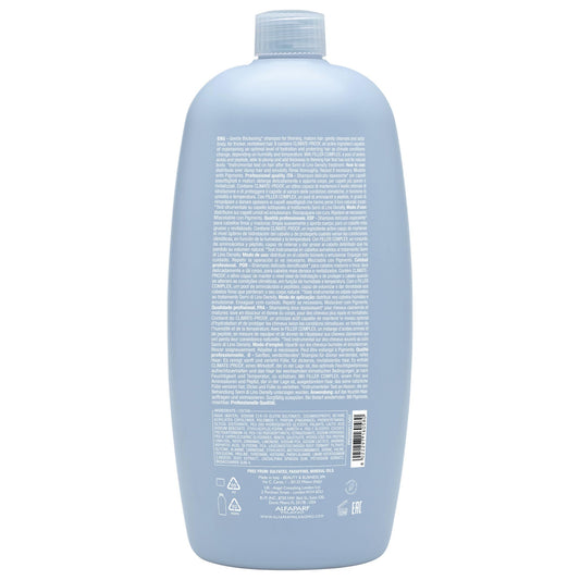 Alfaparf Milano Semi Di Lino Density Shampoo - Sulfate-Free Hair Thickening Formula - Gentle Cleanser with Filler Complex - Protects & Hydrates for Long-Lasting Color (33.8 Fl Oz)