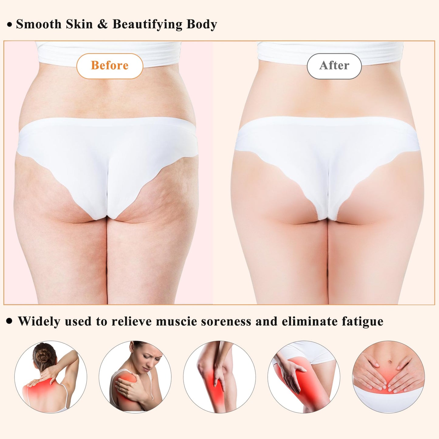 7-in-1 Wood Therapy Massage Tools Lymphatic Drainage Massager for Muscle Pain Relief | Maderoterapia Kit Body Sculpting Tools for Anti-Cellulite, Body Shaping