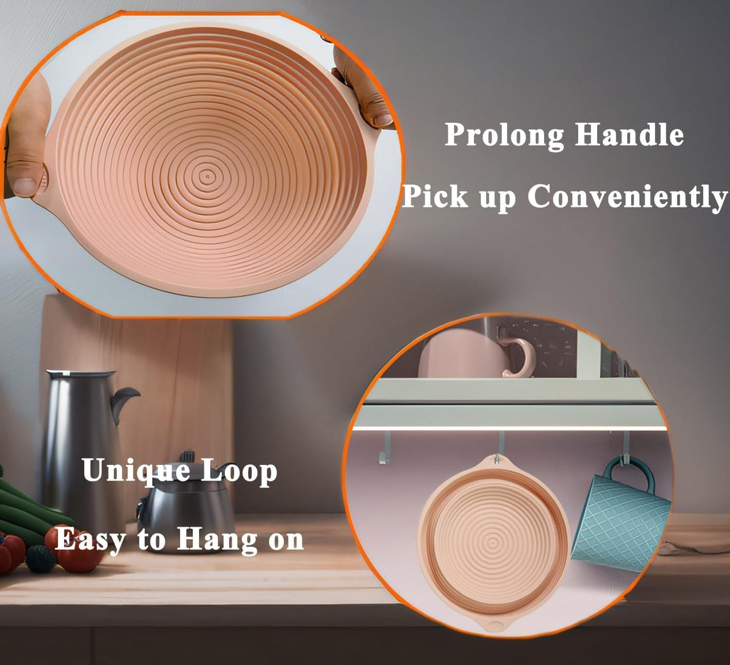 Ksdhotware Portable Silicone Bowl for Dipping Face Ice Bath, Collapsible Facial Ice Therapy Washbasin, Home & Travel Facial Ice Bath Bowl