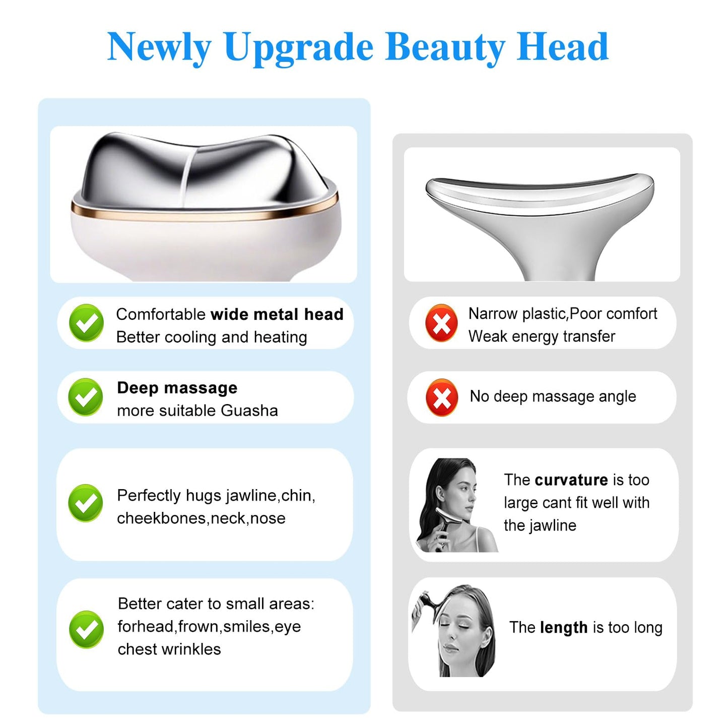 Cold Heat Facial Massager Red Light Therapy for Face Neck Eye Lifting Firming Depuffing,7-in-1 LED Facial Sculptor Skin Care,Cooling Electric gua sha Lift Device Reduce Forehead Frown Smile Line