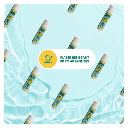 Rubber Ducky- SPF 30 Mineral Face Sunscreen Stick, Water Resistant, Moisturizing & Broad Spectrum Sunscreen Face Stick, Sun Skin Protection with Vitamin E, Mini Travel Size Sunblock, 0.6 oz