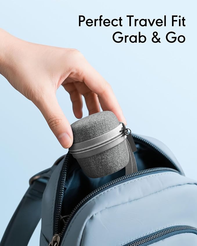 Portable Travel Case for FLOWTUNE Mini White Noise Sound Machine with Reinforced Zipper & Compact Design for On-The-Go (CASE ONLY)