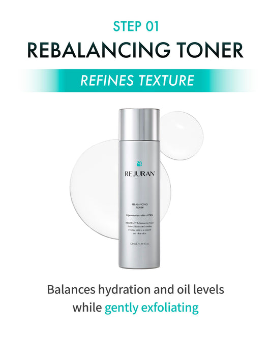 REJURAN® Total Aesthetic Skincare Set, c-PDRN® - Salmon DNA Rejuvenating Daily Skincare Kit for Anti-Aging, Firming & Deep Hydration. Gift Set for Radiant, Youthful Glass Skin. Korean Skincare.