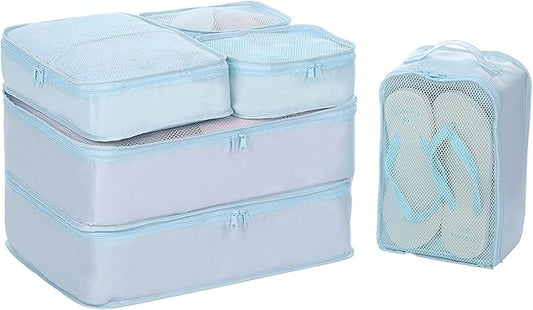 JJ POWER Travel Packing Cubes, Luggage Organizers with Shoe Bag