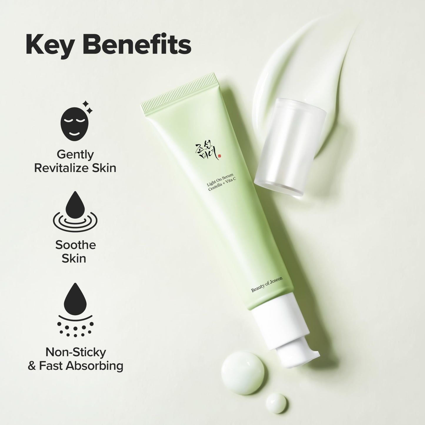 Beauty of Joseon Light On Serum Vitamin C Centella Dark Spot Fine Lines Pigmentation Correcting Serum, Hydrating Moisturizer, Korean Skin Care for Men and Women, 30ml, 1 fl.oz
