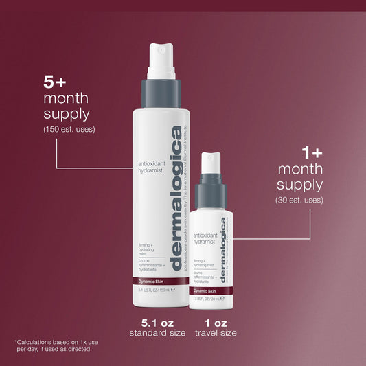 Dermalogica Antioxidant Hydramist Toner Anti-Aging Toner Spray for Face that helps Firm and Hydrate Skin - For Use Throughout the Day