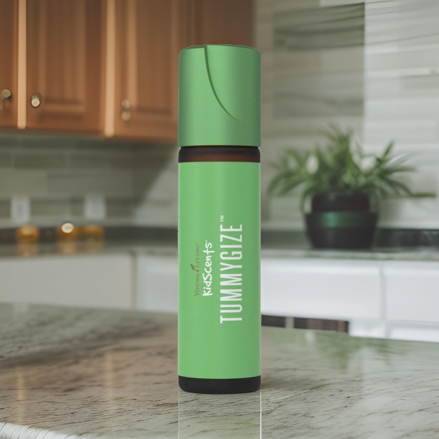 Young Living KidScents TummyGize Essential Oil Roll-On | 10 ml | Gentle and Calming Tummy Support for Kids | Blend of Tangerine, Ginger, and Fennel Essential Oils