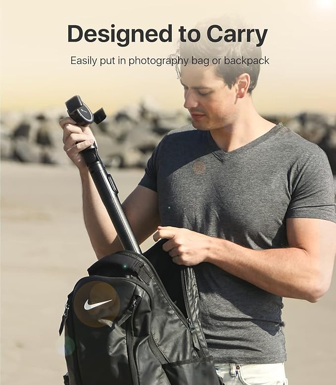 andobil MagStick Selfie Stick Tripod Compatible with MagSafe [Redefined Phone Tripod] 63.5" Extendable Magnetic Cell Phone Tripod Stand with Wireless Remote for iPhone 15 14 13 12 & All Phones