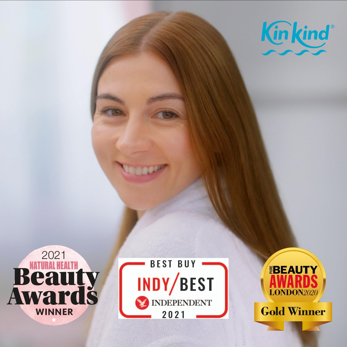 KinKind Hair Conditioner Bar - NOURISH Me! | Argan Oil Conditioner Bar for Hair - Solid Coconut Conditioner - Dry Hair Conditioner | For Normal/Dry & Grey Hair | Up to 50 Washes - Vegan & Cruelty Free