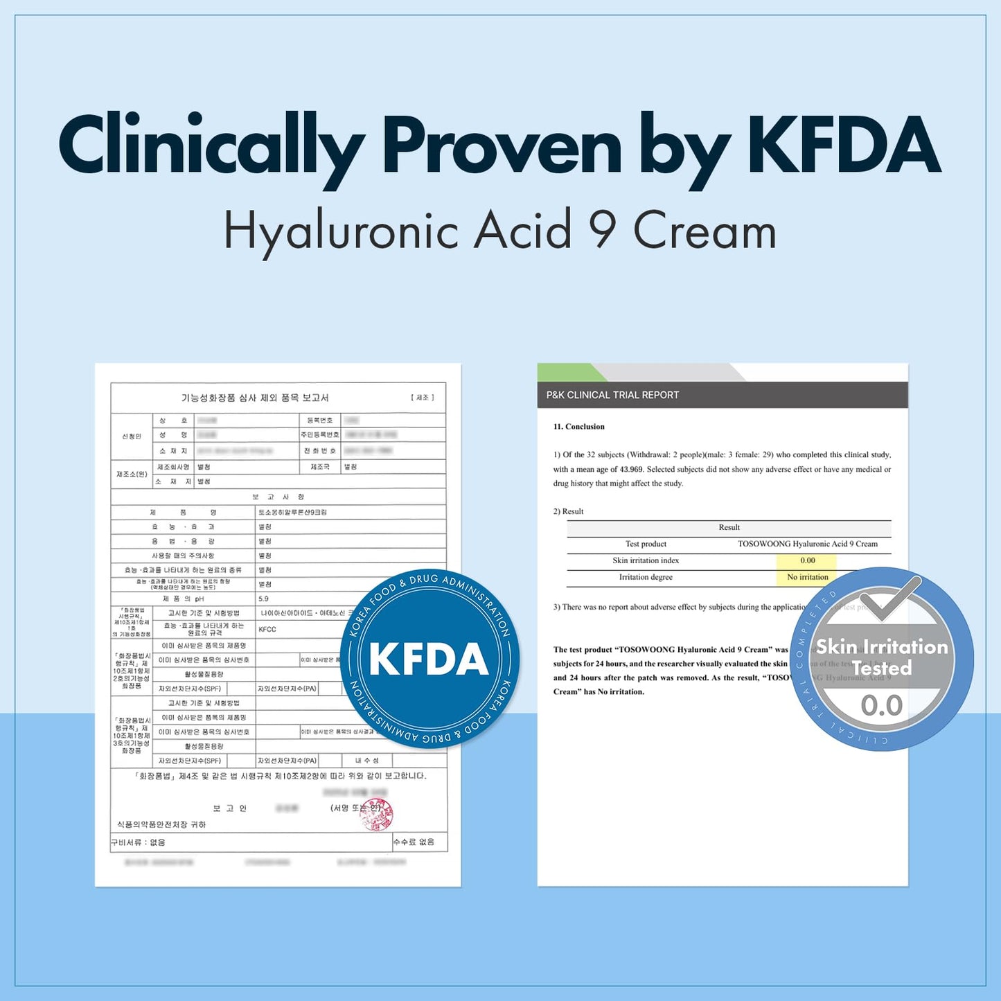 TOSOWOONG Hyaluronic Acid 9 Cream, Vitamin B5, Collagen, Niacinamide, Centella Asiatica Extract, Long-lasting Hydration, Daily Moisturizer Face Cream, Korean Skin Care, 50ml, 1.69 fl.oz.