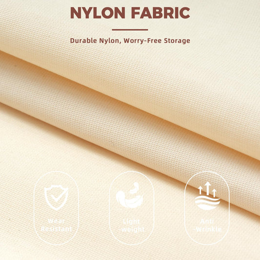 BAGAIL 6 Set/4 Set Lightweight Compression Packing Cubes for Travel, Anti-Tearing Expandable Organizer Bags for Suitcase(6 Set, Beige)