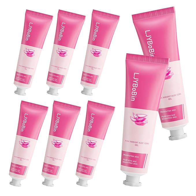 8PCS Aloe Vera Gel for Face,Gentle Moisturizing After Sun Lotion for Women and Men,Refreshing Non-Sticky Aloe Vera Gel for All Skin Types