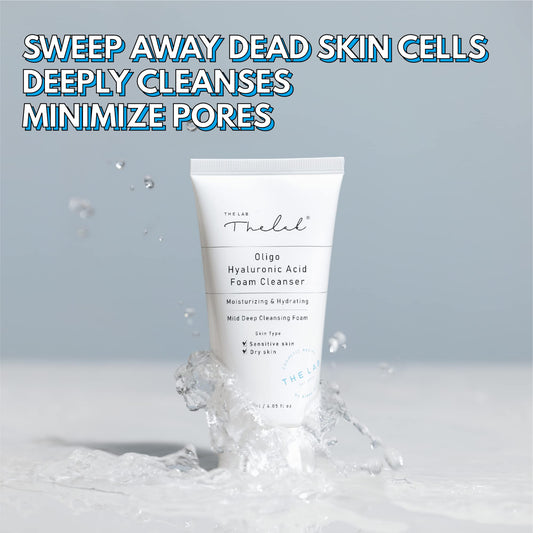 Blanc Doux Oligo Hyaluronic Acid Facial Daily Gentle Deep Foam Cleanser 4.05 Oz Sub-Acidic pH Soft Finish Hydrating Plant-Based Calming Face Wash Acne-Prone Dry Sensitive Skin VEGAN Korean Skincare