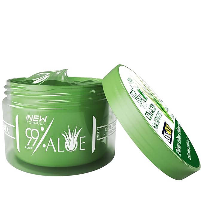 BioRLX 99% Aloe Vera Gel with Collagen and Hyaluronic Acid (Jar, 8.5 fl.oz)