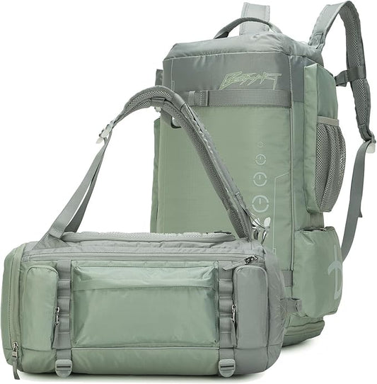 BE SMART 32L Extra Large Gym Backpack for Women, Big Gym Bag with Shoes Compartment, Waterproof Heavy Duty Duffel Bags, Women's Workout Backpacks for Outdoor Sport,Hiking,Camping,Travel