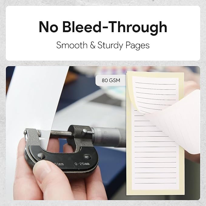 8 Magnetic Notepads – Notepads for Grocery List, Shopping List, To-Do List, Reminders -Strong Magnetic Back- Memo Notepad with Solid Pattern Designs | 25 Sheets per Pad 7.5 x 3.5 inch (8 Pack)