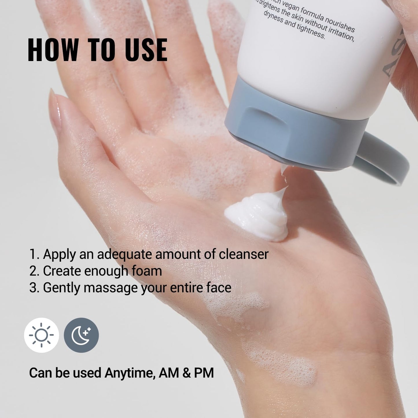 ASNO Multi Vitamin Gentle Purifying Cleanser 150ml – Low pH Vegan Face Wash for Sensitive Skin, Hydrating Deep Cleanse with Fine Bubble, Lemon + Niacinamide + Centella Asiatica, Korean Skincare