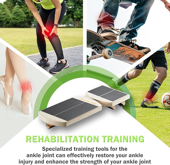 AxisBoard Single Leg Balance Boards, Proprioceptive Ankle Foot Strengthener Exerciser for Sprained, Physical Therapy For Foot, Plantar Fasciitis, Ankle Injuries