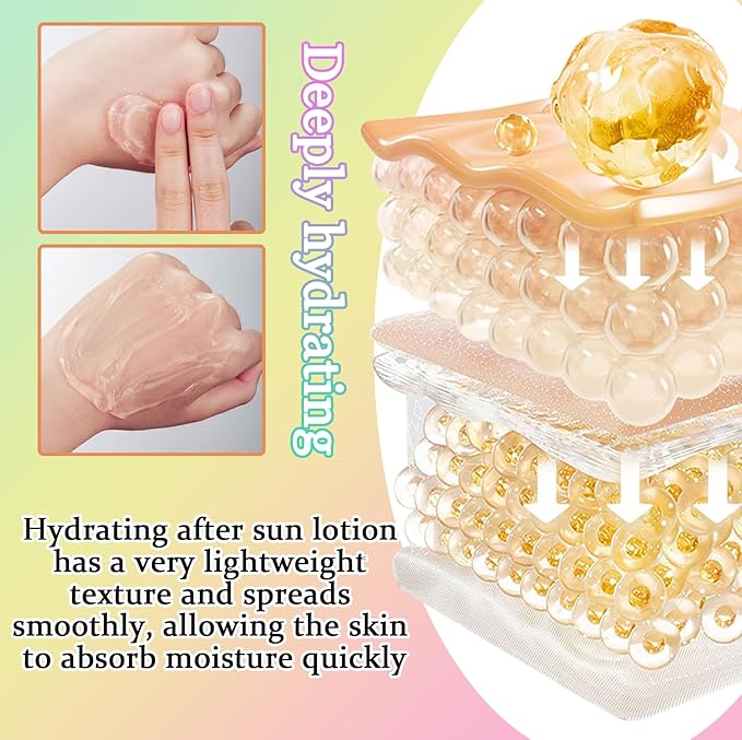 8PCS Aloe Vera Gel for Face,Gentle Moisturizing After Sun Lotion for Women and Men,Refreshing Non-Sticky Aloe Vera Gel for All Skin Types