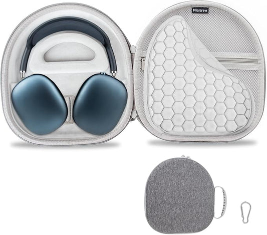 AirPod Max Case with Sleep Mode Charging Funtion, Case for Apple AirPods Max Headphones, Portable Storage Bag(Gray)