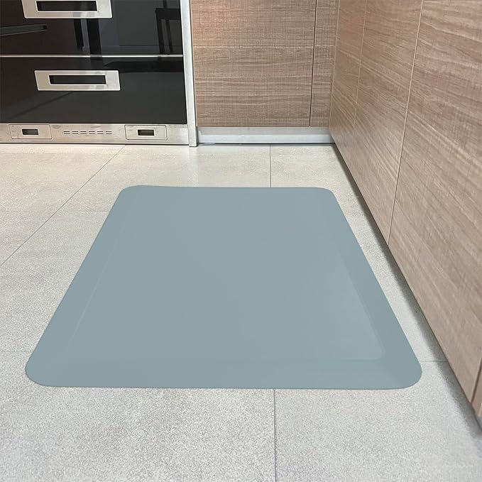 1" Extra Thick Anti Fatigue Floor Mat 30" L x 20" W,Kitchen Mat, Standing Desk Mat,140D Advanced PU Foam Ergonomic Comfort at Home, Office, Garage, Sink (Denim)