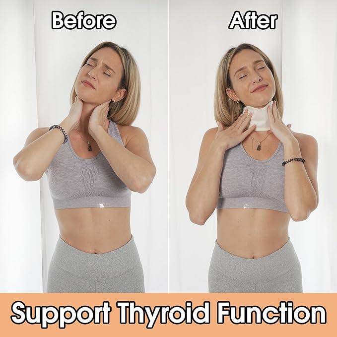 Castor Oil Pack Compress for Liver Detox & Thyroid Kit - Organic Cotton, Mess-Free, Reusable Castor Oil Wrap - Improve Sleep and Digestion, Reduce Inflammation(Castor Oil Not Included)