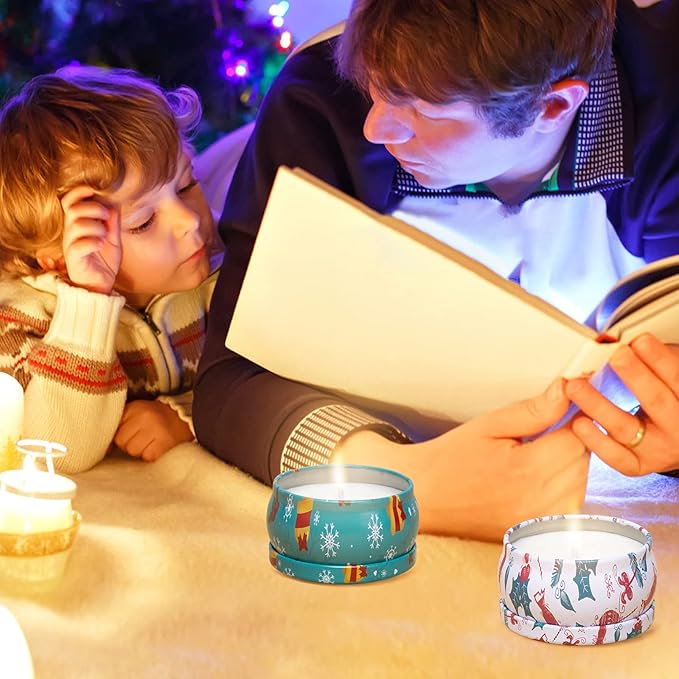 2 Pack Aromatherapy Candles, 2.5 Oz Scented Candles, Rose and Cherry Blossom, Soy Scented Candle with Floral Scents, Portable Small Jar Candle Set for Travel, Spa, Bath, Yoga, Home Decor Candle