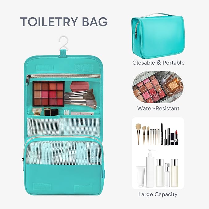 ALL INCLUDED 10 Set Durable Packing Cubes for Suitcases,OlarHike Essentials for Travel,UPGRADED Anti-Tear Stitching, NEW Improved Luggage Packing Organizers for Travel Accessories (Teal)