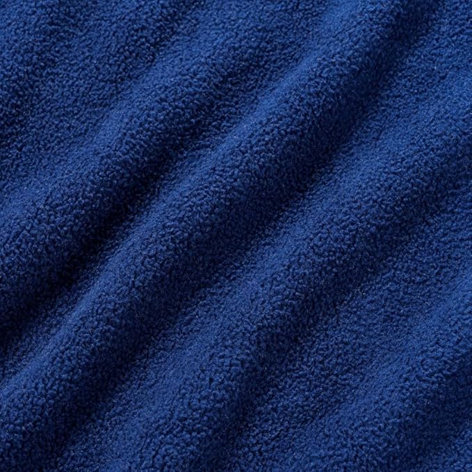 Berkshire Blanket Microfleece Throw Size Bed Throw Blanket Navy, Lightweight Soft Breathable Plush Micro Fleece Throw Blanket for Travel, Bed and Couch, 50x60 Inches