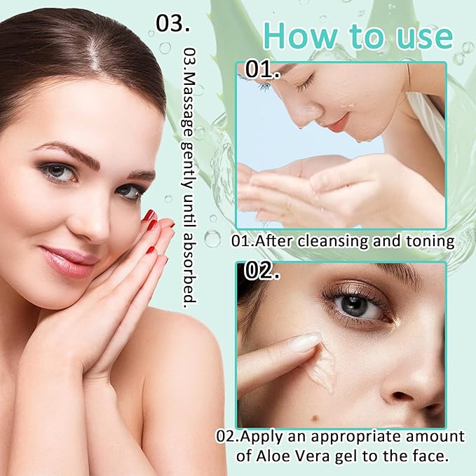 8PCS Aloe Vera Gel for Face,Hydrating Refreshing Aloe Vera Gel for Sunburn Relief,Travel Size Non-sticky Aloe Vera Face Moisturizer,Fast Absorbing After Sun Lotion Aloe Gel Moisturizer
