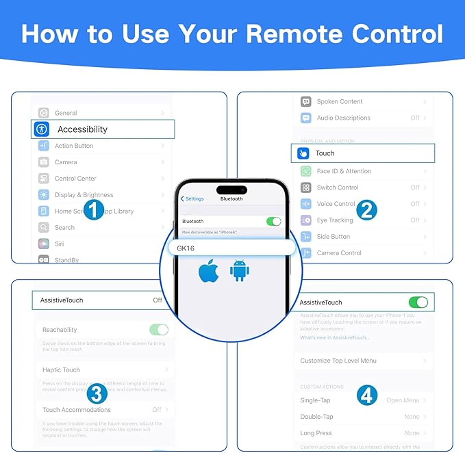 62 inch Automatic Tripod for iPhone, Auto-Open Phone Tripod Stand with Magnetic Smart Remote,Selfie Stick Remote Cell Phone Zoom Lens Size,Travel Selfie Stick for iPhone/Android