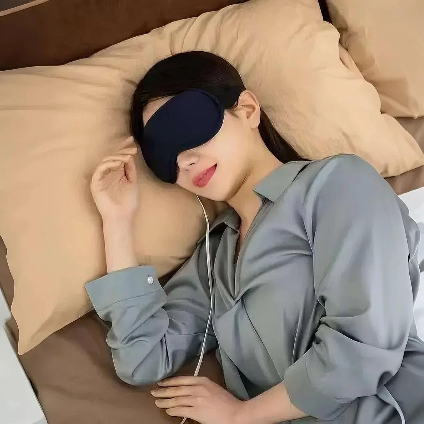 4 Pack Sleep Mask for Women & Men, 100% Blackout Silky Eye Cover, Zero Eye Pressure Soft Satin Blindfold with Elastic Adjustable Strap, Lightweight Night Eyes Shade for Travel Nap Side & Back Sleepers