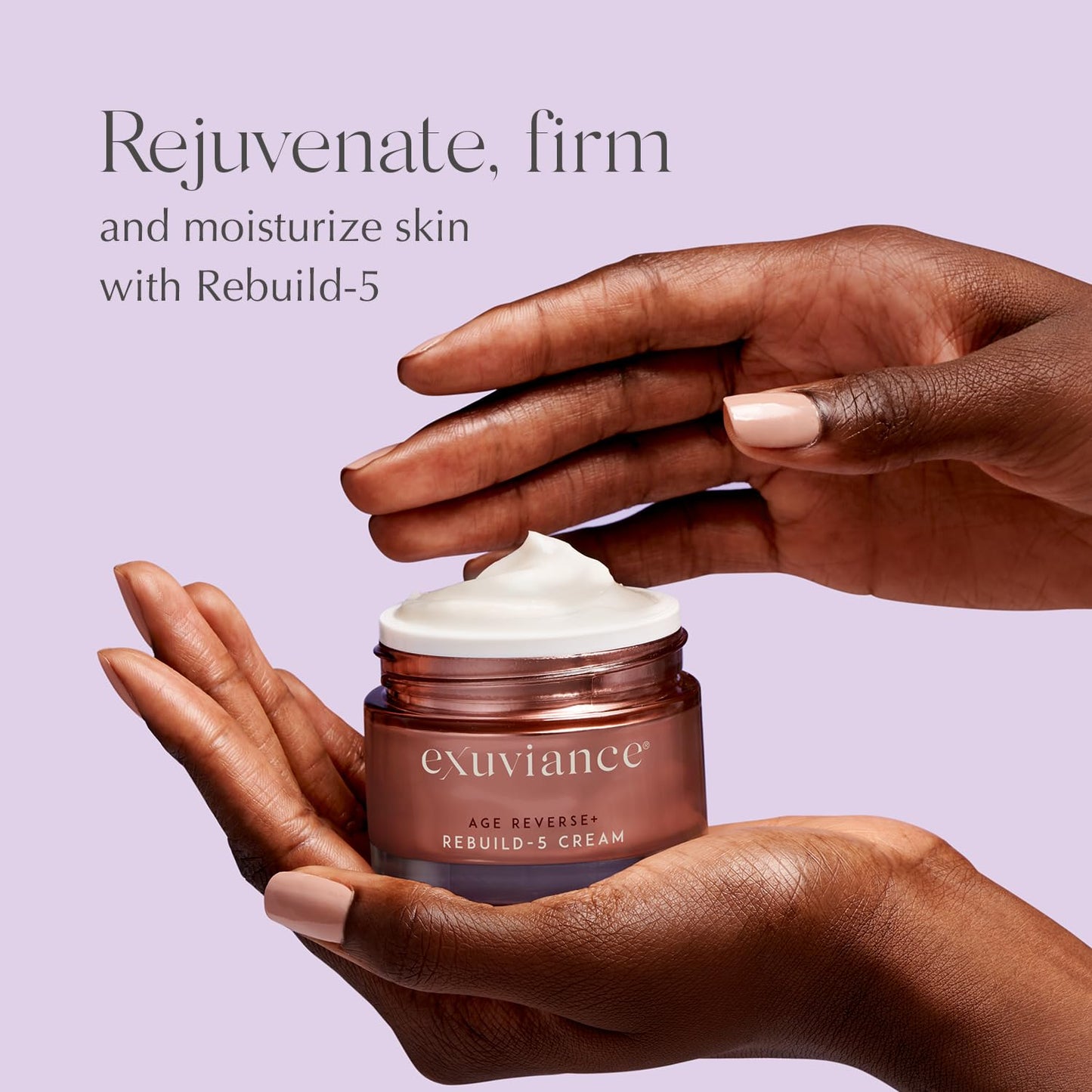 EXUVIANCE AGE REVERSE+ Anti Aging Skin Care Set - Mini Starter Kit Includes: Exfoliating Face Wash, Anti-Wrinkle Serum, Brightening Eye Contour, Firming Face Cream, for Wrinkles and Fine Lines - 4 ct