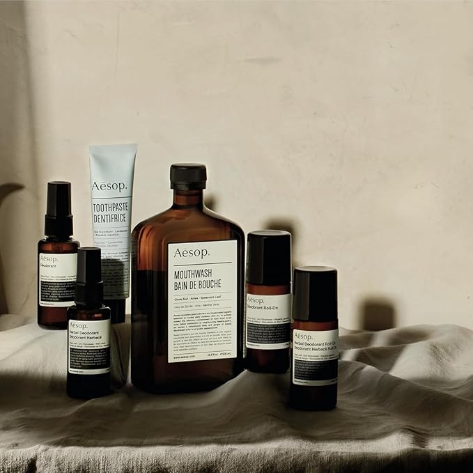 Aesop Herbal Deodorant Spray | Aluminum Free | Deodorant Reduces + Masks Underarm Odor | Sage Leaf, Zinc Ricinoleate, Witch Hazel | 1.7 oz / 50mL (Pack of 2)