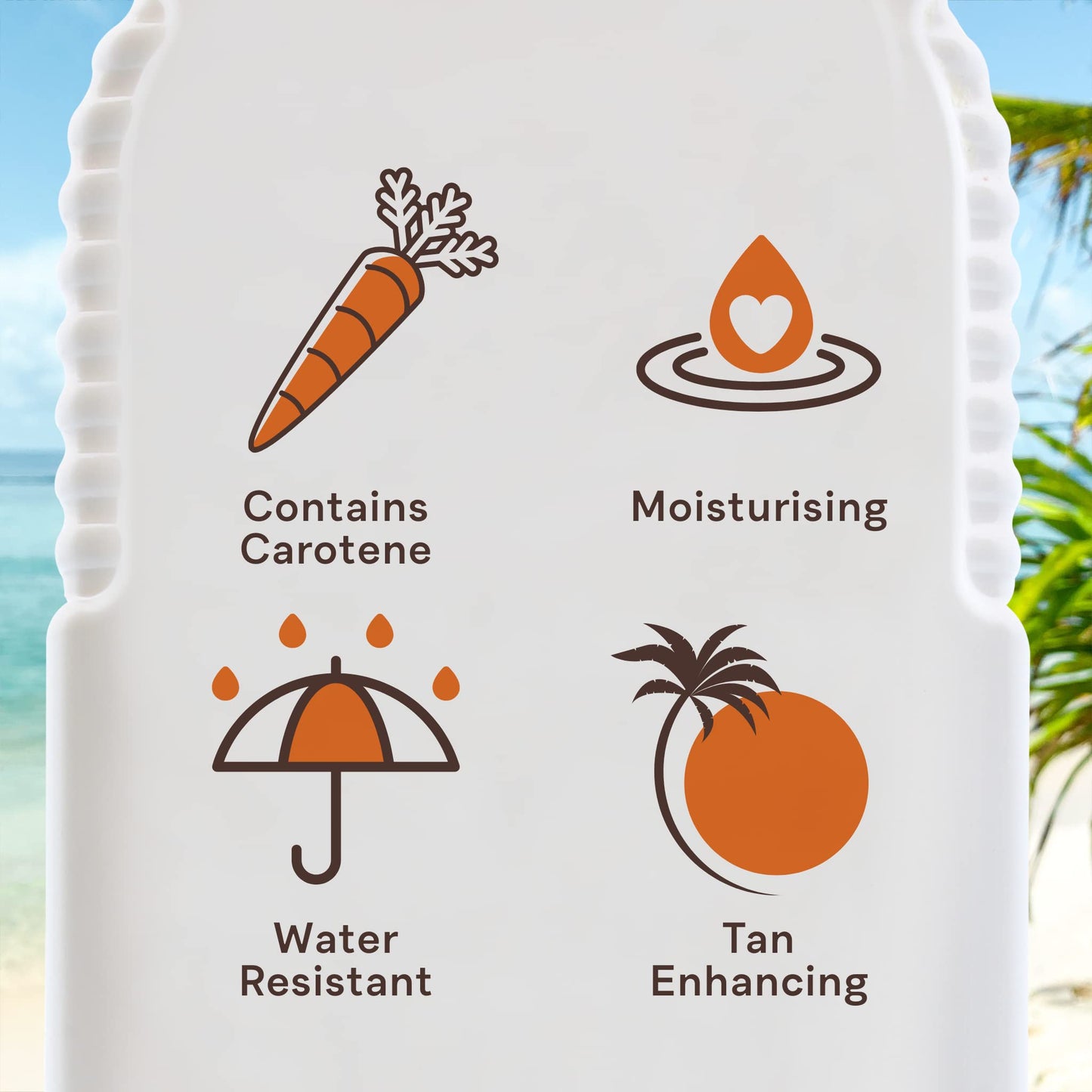 Malibu Sun Fast Tanning Gel, 10.1 Fl Oz, Deep Tan Accelerator with Carrot, Beta Carotene and Vitamin E, Tropical Coconut, Water-Resistant, for Outdoor and Sunbed Use, Made in UK