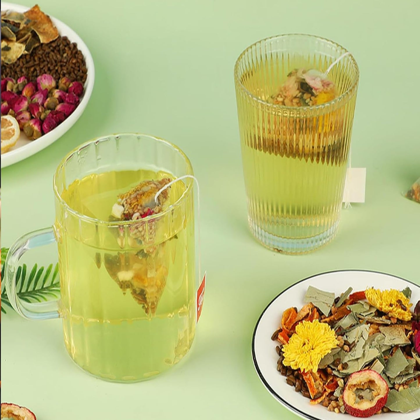 Winter Melon Lotus Leaf Tea,30 Bags Chrysanthemum Tea,Chrysanthemum Winters Melon Lotus Leaf Herbal Teas,Winter Melons,Orange Peel,Cassia Seed,Buckwheat,Hawthorn,Lotu Leafs,Red Rose (1)