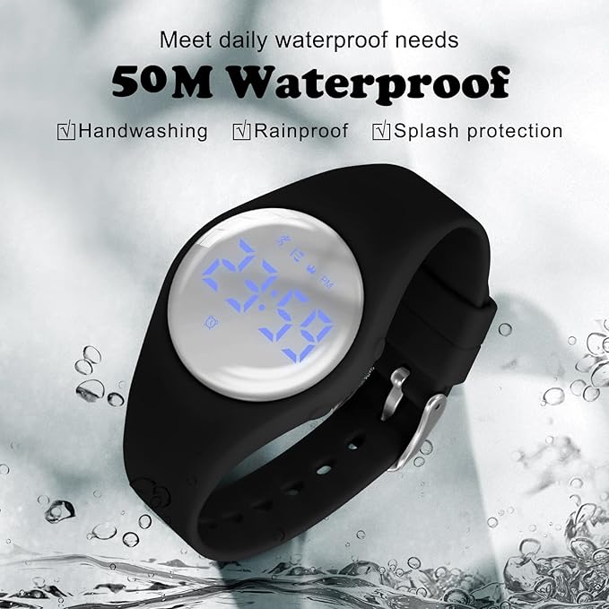 Kids Watches for Girls Boys Digital Sport Watch with Step Counter Pedometer Vibration Alarm Clock, No App Waterproof Fitness Tracker Kids Watch Boys Girls Teens Students Ages 5-16