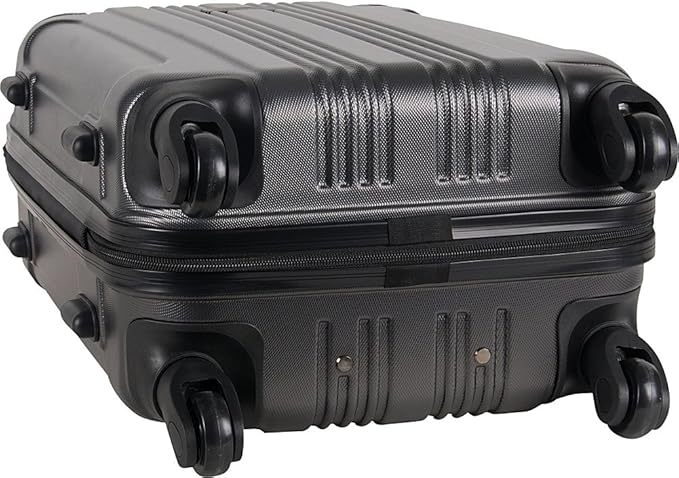 Kenneth Cole REACTION Out of Bounds Lightweight Hardshell 4-Wheel Spinner Luggage, Rose Gold, 20-Inch Carry On