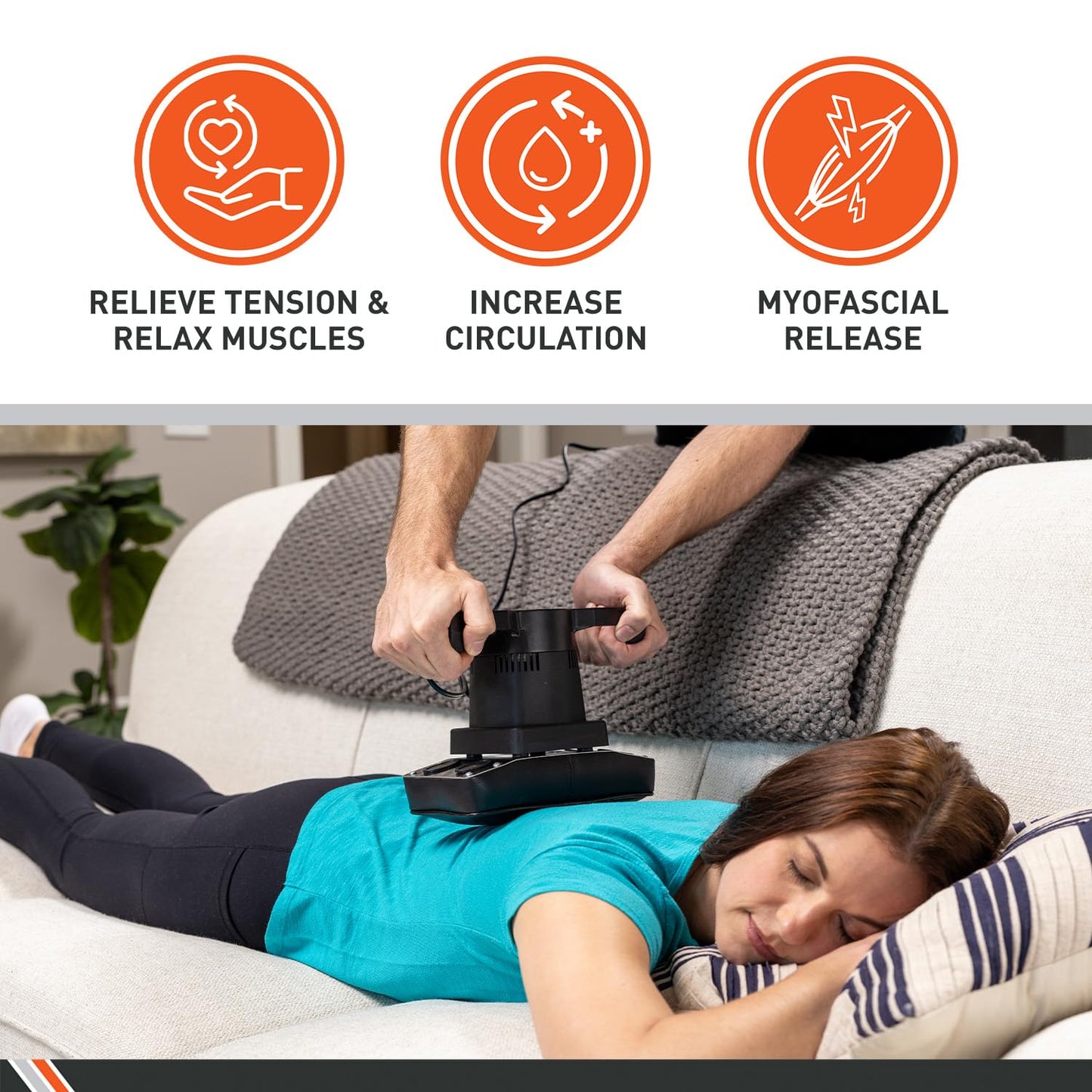 Body Sport Therapeutic Dual Speed Professional Vibrating Massager for Pain & Aching Muscle Relief – High-Powered, Effective, Chiropractic Myofascial Release Tool