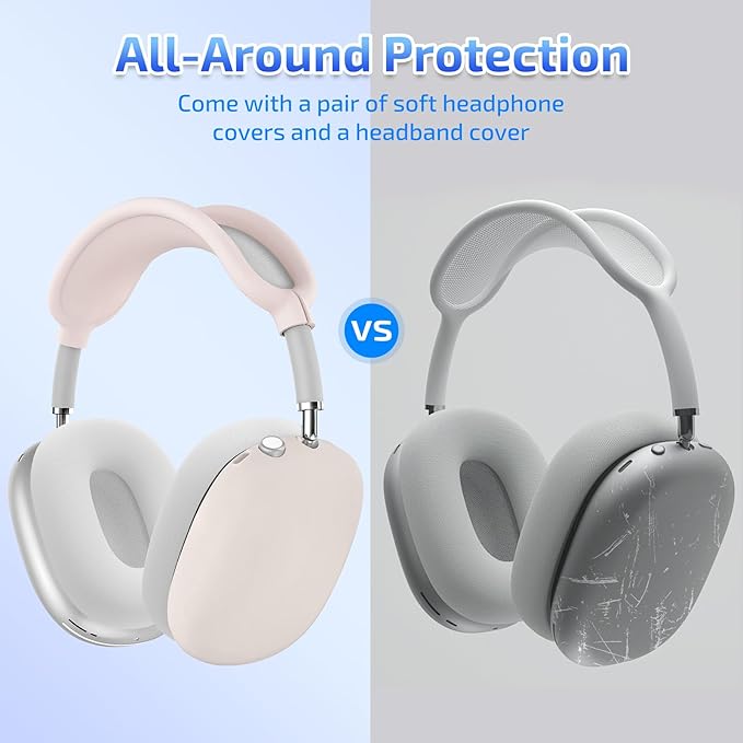 AirPod Max Case with Sleep-Mode Charging Function, Protective Travel Bag for Apple Over-Ear Headphones (Gray)