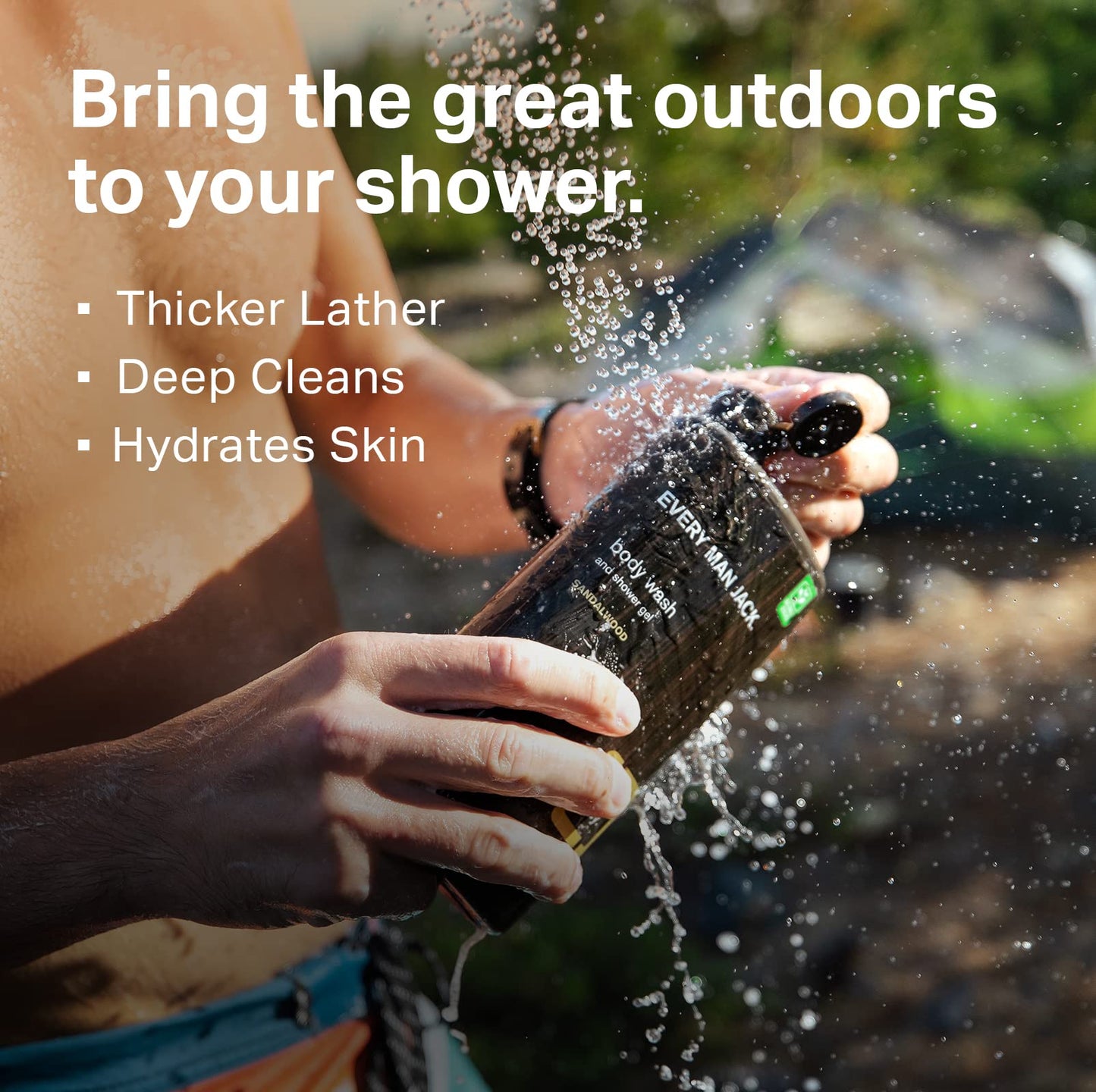 Every Man Jack Men's Body Wash Variety Pack - Includes 3 Body Washes with Natural Ingredients & Incredible Scents - Amber + Sandalwood, Cedar + Red Sage, Sea Minerals + Citron Fragrances (3 Pack)