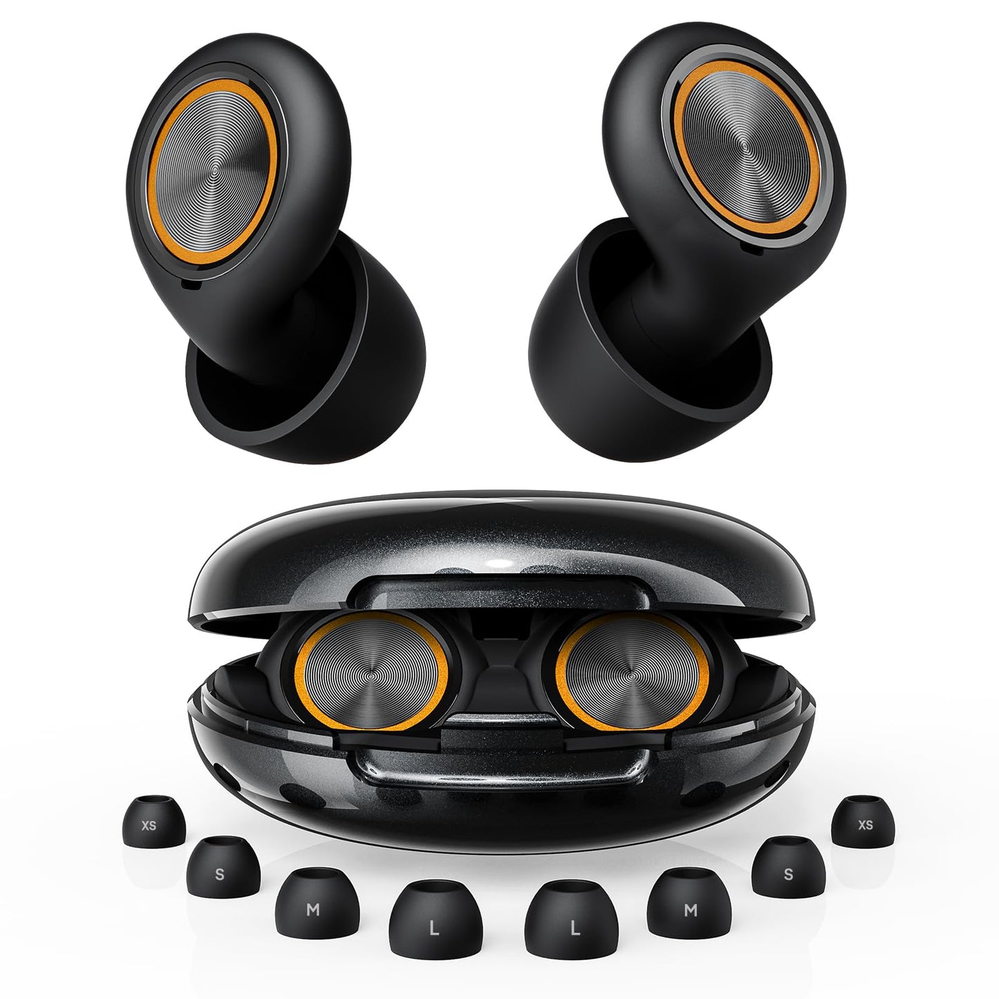 Ear Plugs for Sleeping Noise Cancelling, Reusable Silicone Ear Plugs for Sleeping with 8 Eartips and Case, 45dB Noise Reduction, High-Fidelity Hearing Protection Ear Plugs for Concert and Snoring