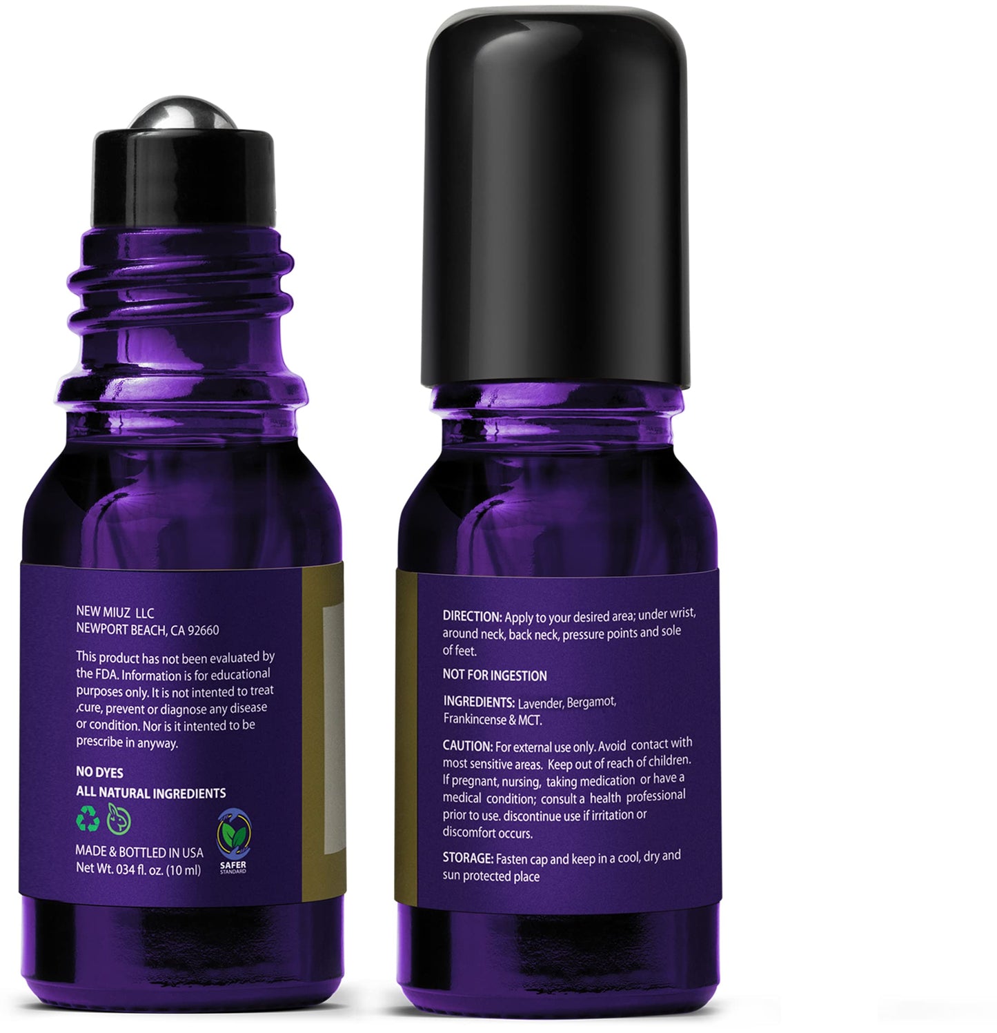 Sleep Well Roll On Essential Oil Anti Stress Calming Aromatherapy Stick Blend Lavender Bergamot Frankincense Destress Relaxation Stress Gift for Women