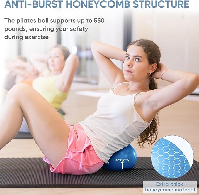 APEXUP Yoga Ball Exercise Ball Anti Slip Heavy Duty for Fitness, Balance & Core Workout