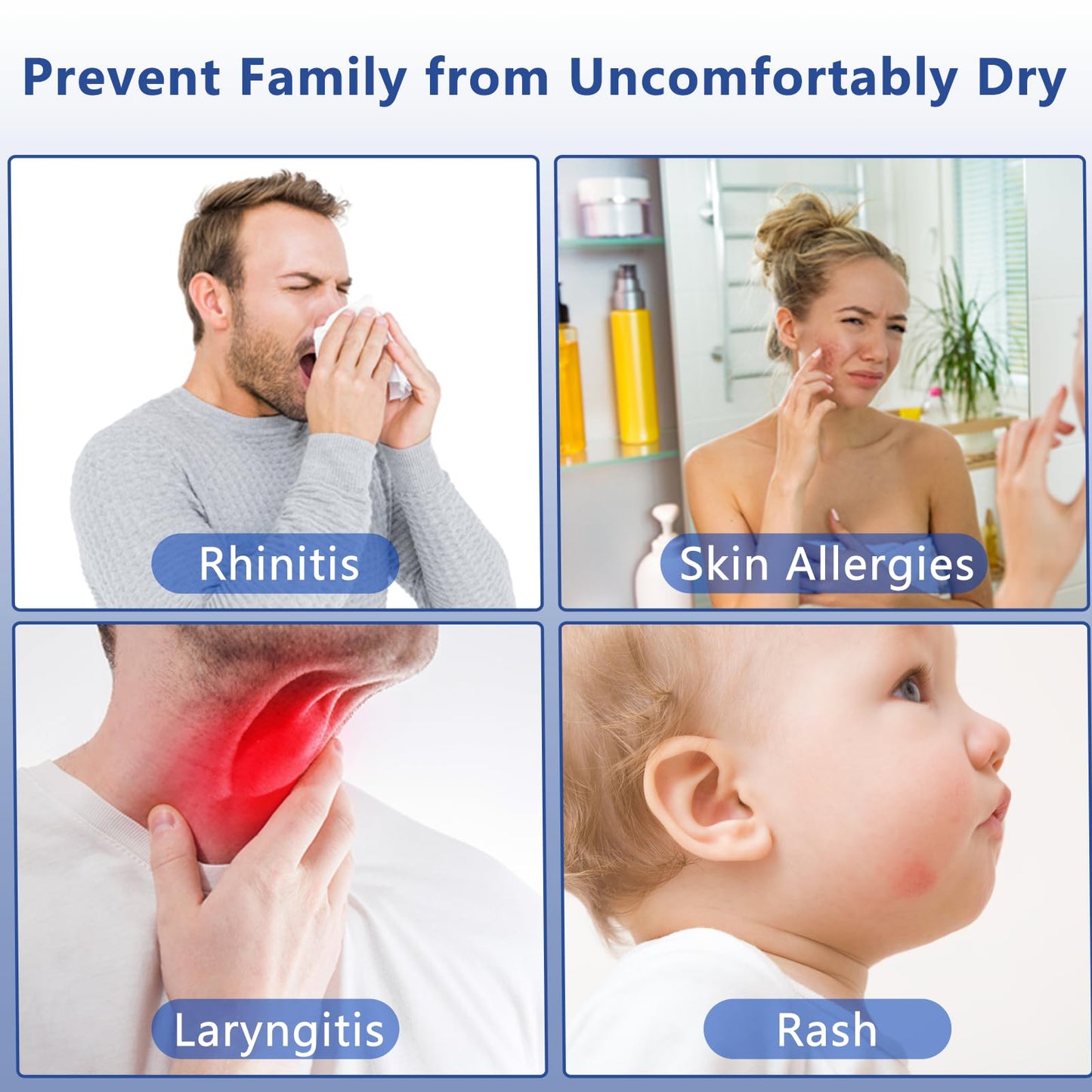 Colorful Mini Humidifier, USB Rechargeable Humidifier, small humidifier, 4 Modes Super Quiet, Humidifiers For Bedroom,Suitable For Travel Office Family Baby Bedroom-Black